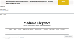 Desktop Screenshot of madameelegance.com